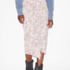 Zaine Printed Draped Skirt Zaine Printed Draped Skirt