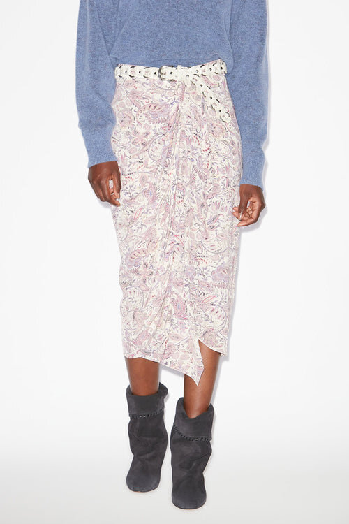 Zaine Printed Draped Skirt Zaine Printed Draped Skirt