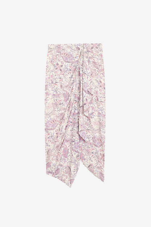 Zaine Printed Draped Skirt Zaine Printed Draped Skirt