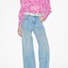 Zarga Pleated Blouse in Printed Silk Zarga Pleated Blouse in Printed Silk