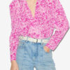 Zarga Pleated Blouse in Printed Silk Zarga Pleated Blouse in Printed Silk