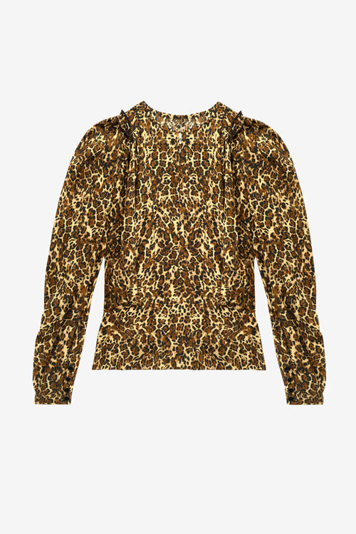 Zarga Pleated Blouse in Printed Silk Zarga Pleated Blouse in Printed Silk