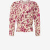 Zarga Short Printed Stretch Silk Top Zarga Short Printed Stretch Silk Top