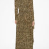 Zeidi Draped Leopard Print Dress Zeidi Draped Leopard Print Dress
