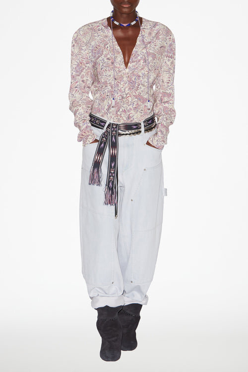 Zekia Printed Long-Sleeve Top Zekia Printed Long-Sleeve Top