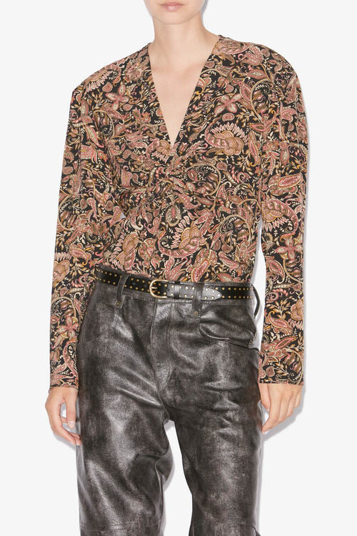 Zekia Printed Long-Sleeve Top Zekia Printed Long-Sleeve Top