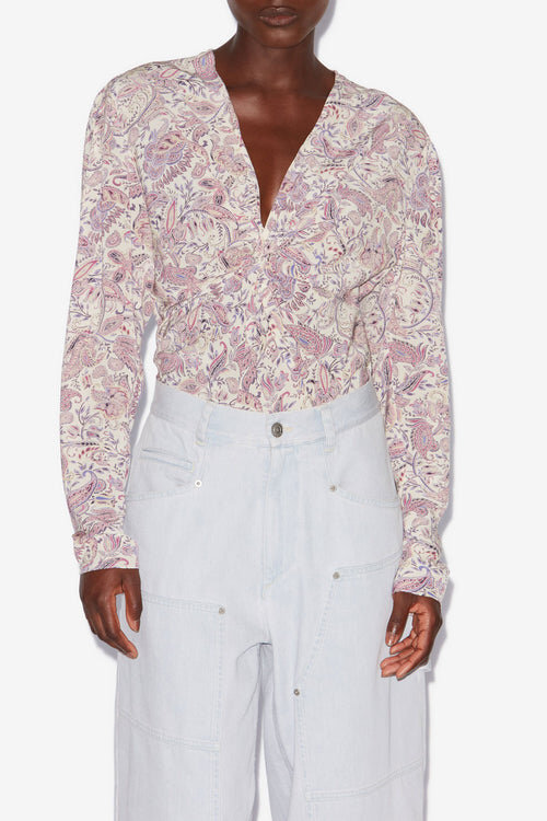 Zekia Printed Long-Sleeve Top Zekia Printed Long-Sleeve Top