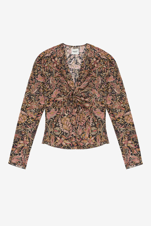 Zekia Printed Long-Sleeve Top Zekia Printed Long-Sleeve Top