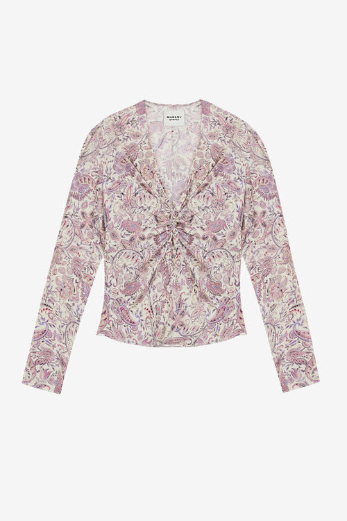 Zekia Printed Long-Sleeve Top Zekia Printed Long-Sleeve Top