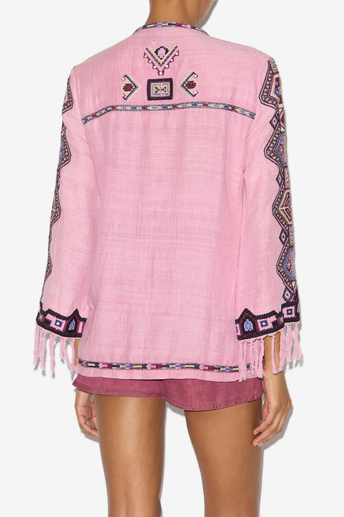 Zelda Embroidered Matka Silk Blouse Zelda Embroidered Matka Silk Blouse
