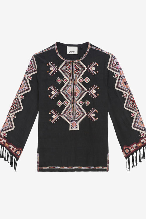 Zelda Embroidered Matka Silk Blouse Zelda Embroidered Matka Silk Blouse