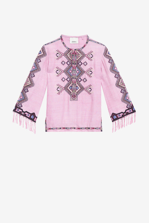 Zelda Embroidered Matka Silk Blouse Zelda Embroidered Matka Silk Blouse