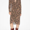 Zeliha Printed Long-Sleeve Midi Dress Zeliha Printed Long-Sleeve Midi Dress
