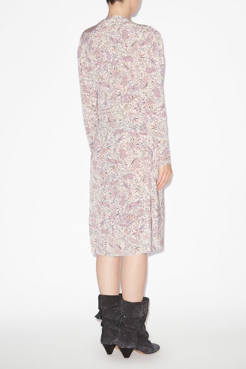 Zeliha Printed Long-Sleeve Midi Dress Zeliha Printed Long-Sleeve Midi Dress