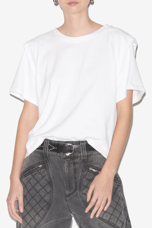 Zelitos Short-Sleeve T-Shirt in Plain-Colored Cotton Zelitos Short-Sleeve T-Shirt in Plain-Colored Cotton