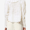 Zelly Frilly Floral Cotton and Silk Top