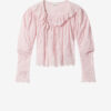 Zelly Frilly Floral Cotton and Silk Top