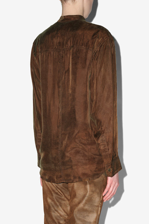 Zetta Washed Satin Shirt Zetta Washed Satin Shirt