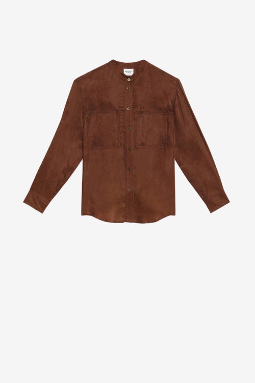 Zetta Washed Satin Shirt Zetta Washed Satin Shirt