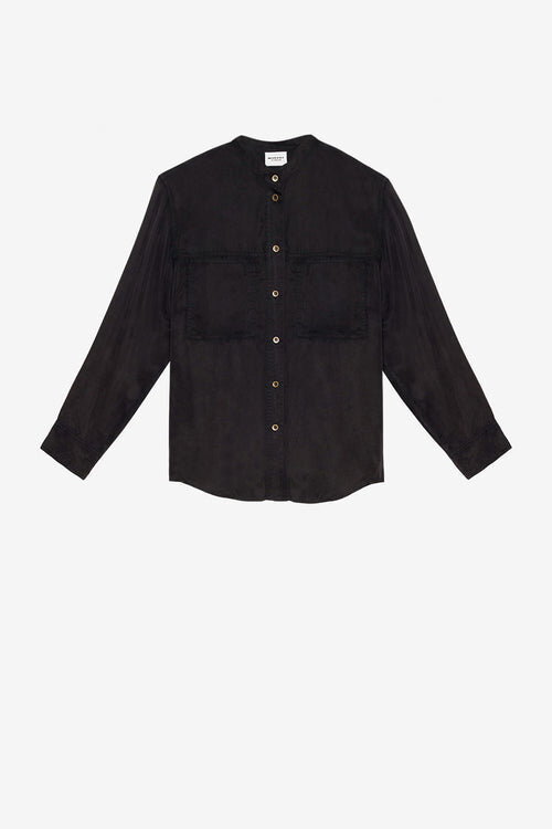 Zetta Washed Satin Shirt Zetta Washed Satin Shirt