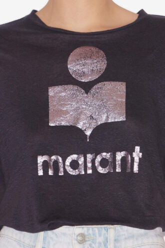 Zewel Linen T-Shirt with Logo