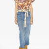 Zilia Short Cotton Watercolor Print T-Shirt Zilia Short Cotton Watercolor Print T-Shirt