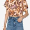 Zilia Short Cotton Watercolor Print T-Shirt Zilia Short Cotton Watercolor Print T-Shirt