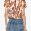 Zilia Short Cotton Watercolor Print T-Shirt Zilia Short Cotton Watercolor Print T-Shirt