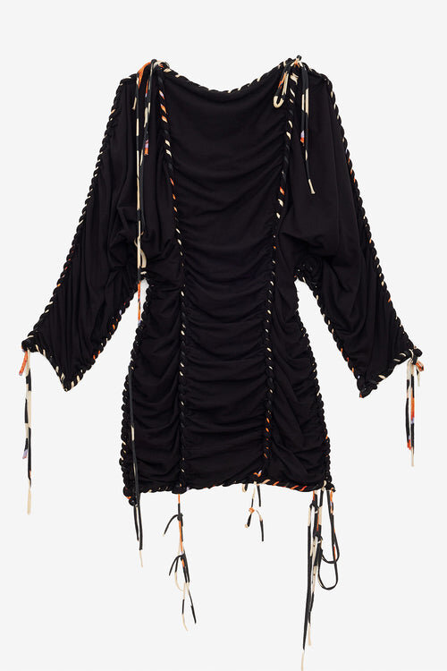 Zina Woven Jersey Dress Zina Woven Jersey Dress