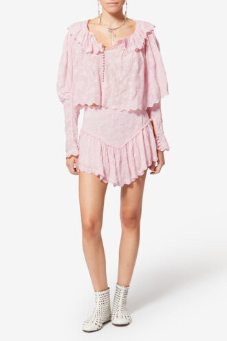 Zoelia Embroidered Silk and Cotton Shorts Zoelia Embroidered Silk and Cotton Shorts
