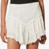 Zoelia Embroidered Silk and Cotton Shorts Zoelia Embroidered Silk and Cotton Shorts