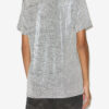 Zoeline Metallic Jersey T-Shirt with Logos