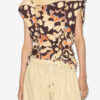 Zohra Printed Woven Jersey Top Zohra Printed Woven Jersey Top