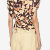 Zohra Printed Woven Jersey Top Zohra Printed Woven Jersey Top