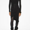 Zorah Draped Dress in Plain-Colored Jersey Zorah Draped Dress in Plain-Colored Jersey